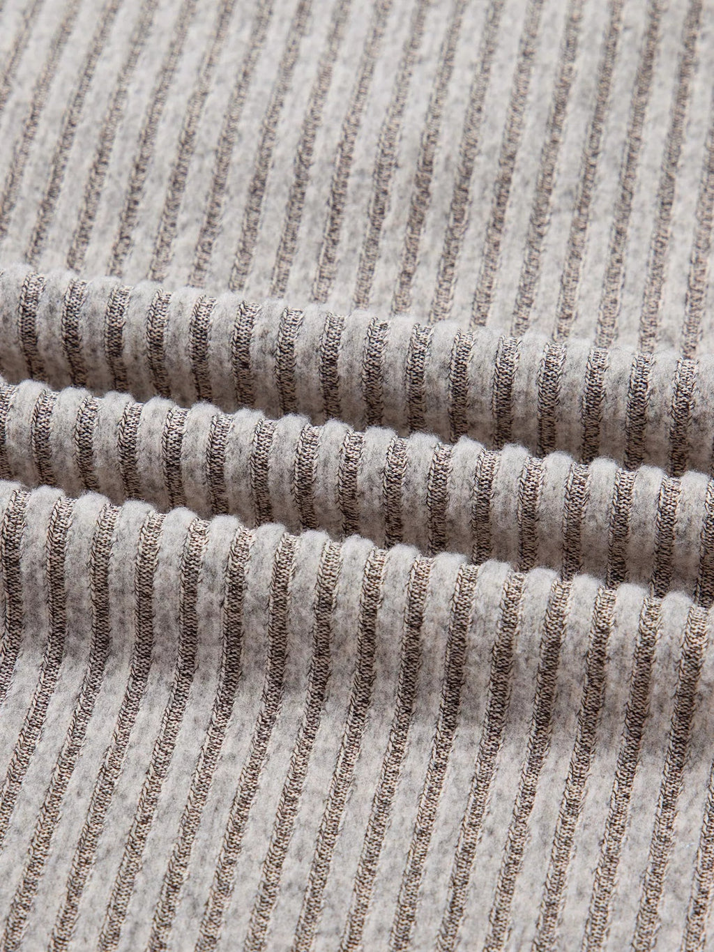 Ribbed V Neck Contrast Ribbon Bow Back Drop Shoulder Long Sleeve Top - Hot Hits