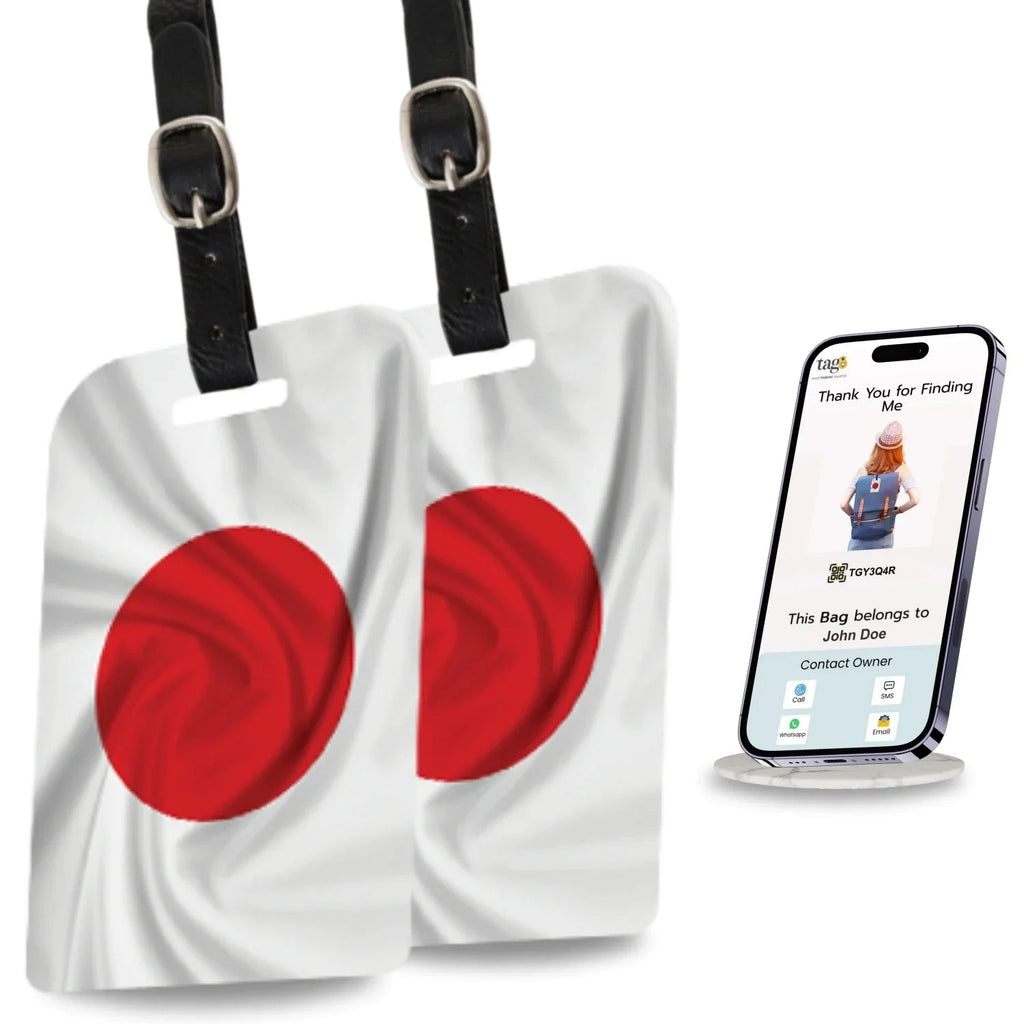 Smart Bag Security Tag - Japan Flag [Pack 2] - Hothits