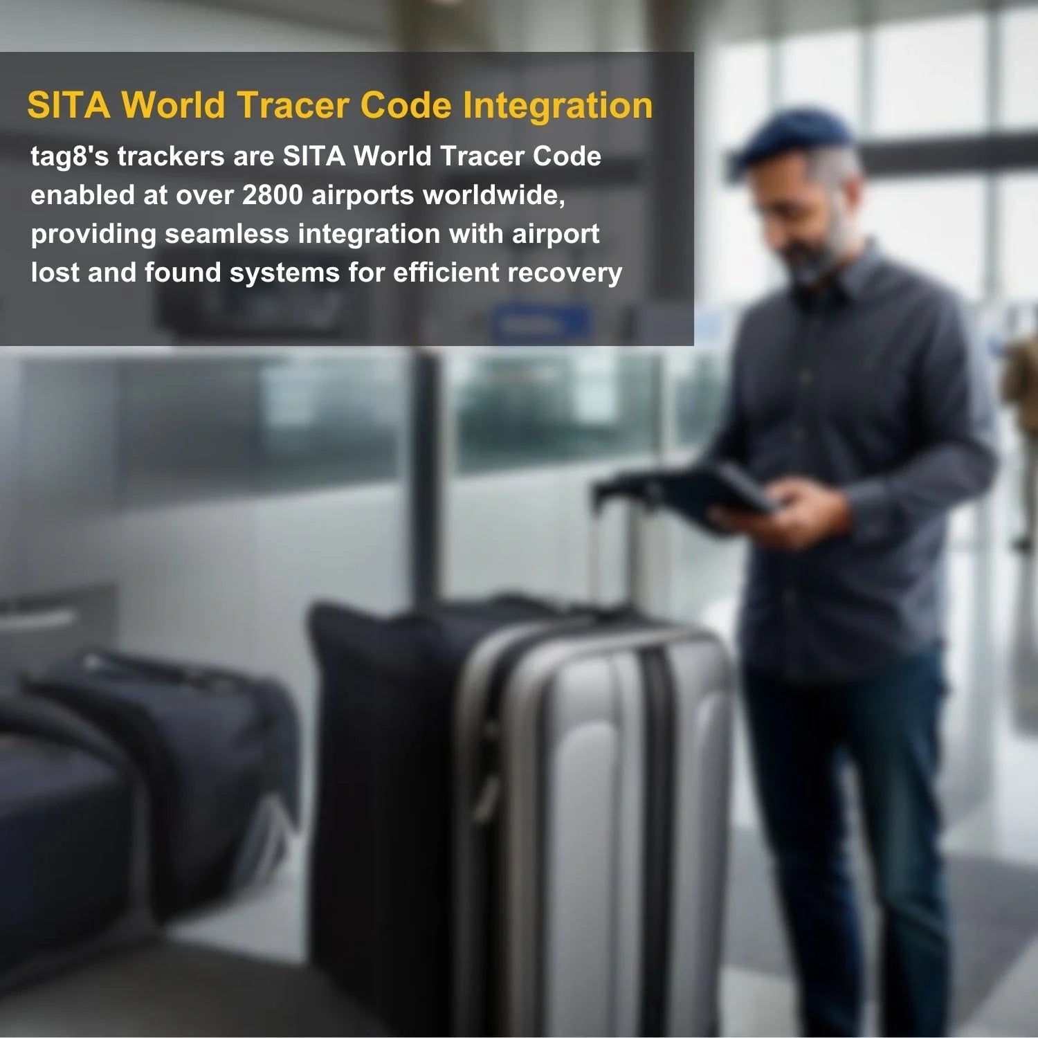 Smart Bag Security Tag - Monaco [Pack 2] - Hothits